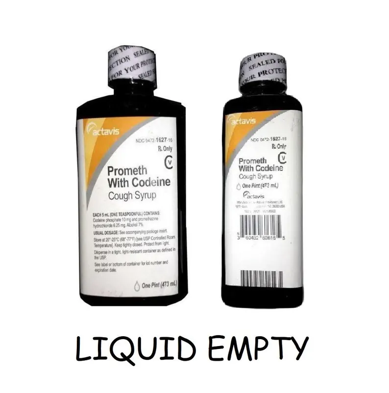 Actavis Glass Pint empty BOTTLE Movie Prop Replica Item Vintage
