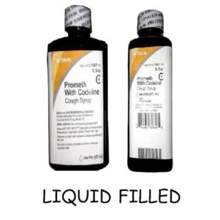 Actavis Glass Pint Filled Bottle โ Movie Prop Replica